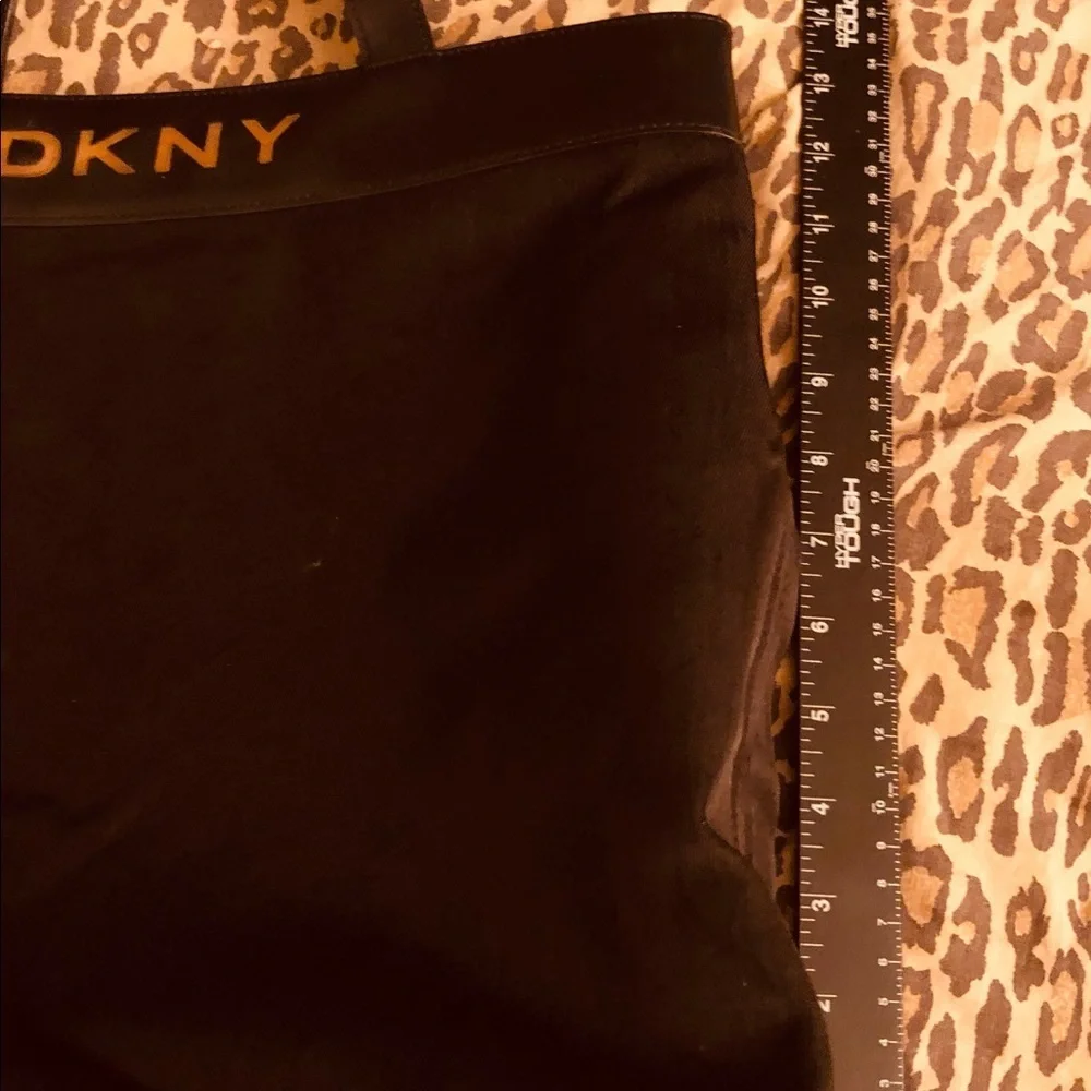 DKNY Donna Karen black Soft sided  Commuter Bag/ Briefcase Great shantung Fabric